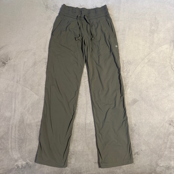 Lululemon Dance Studio Pants Women's Size 4 Olive Green Gorpcore - Picture 1 of 6
